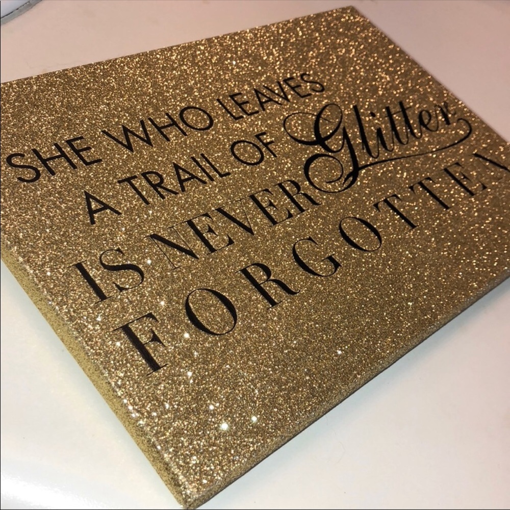 Glitter sign